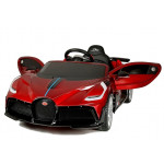 Elektrické autíčko Bugatti Divo Lakované - červené